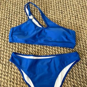 Blue bikini
